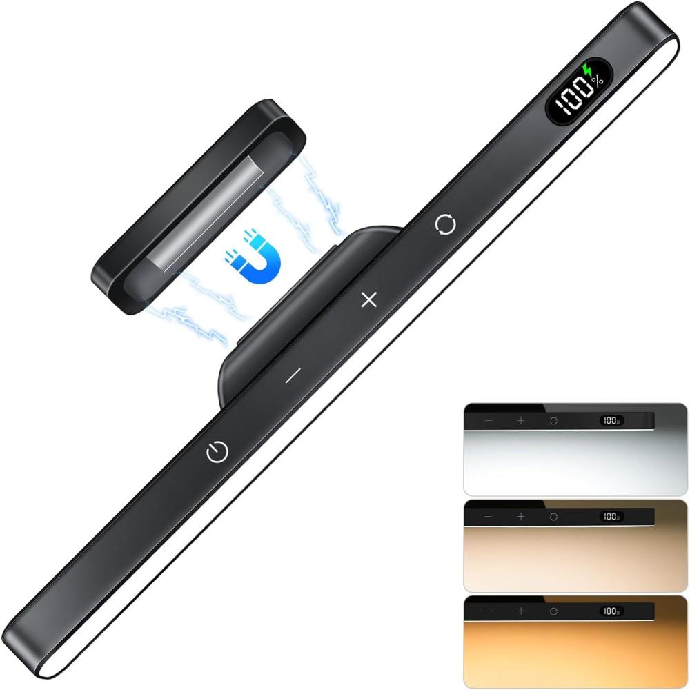 imageWILLED 5W Dimmable Mirror Lights3 Colors Adjustable Makeup Light with 120 LED2500mAh Rechargeable Under Cabinet LedStick on Touch LightMagnetic Wall Light for CabinetKitchenClosetBedsideDeskTouch Control