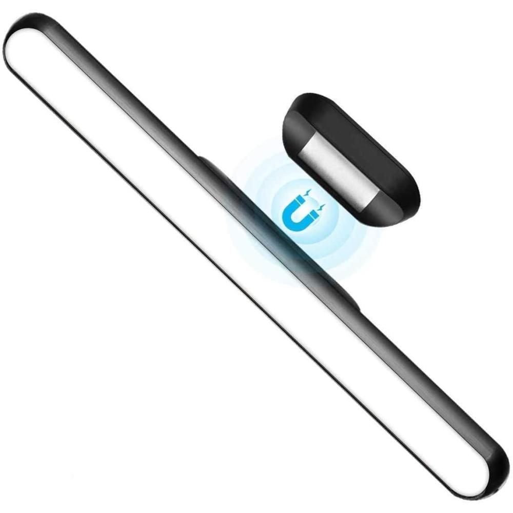 imageWILLED Rechargeable Touch Light Bar 3W Builtin 2000mAh Battery and Stick Magnet Mount for Reading Closet Cabinet Makeup Mirror Bedside Study