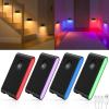 imageWILLED Motion Sensor Lights IndoorRGB ampamp Warm White Motion Sensor Night LightWireless Color Changing Stair Lights Indoor for Kids RoomStairBathroomHallwayKitchenBedroomClosetCabinet 8PCBlack