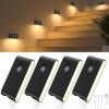 imageWILLED Stair Lights IndoorWarm White Rechargeable Night LightWireless Motion Sensor Night LightBattery Stick On Lights for StairwayHallwayKitchenClosetCabinetBedroomKids Room4PackBlack